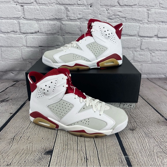 Air Jordan 6 Retro White Alternate Hare Basketball Shoes Men's 8‎ 384664-113 - Picture 1 of 13